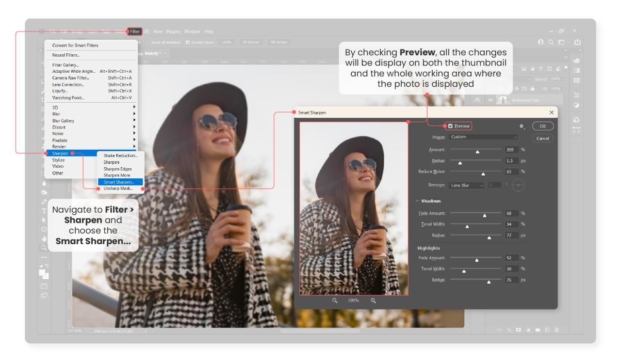 How to Sharpen an Image in Photoshop